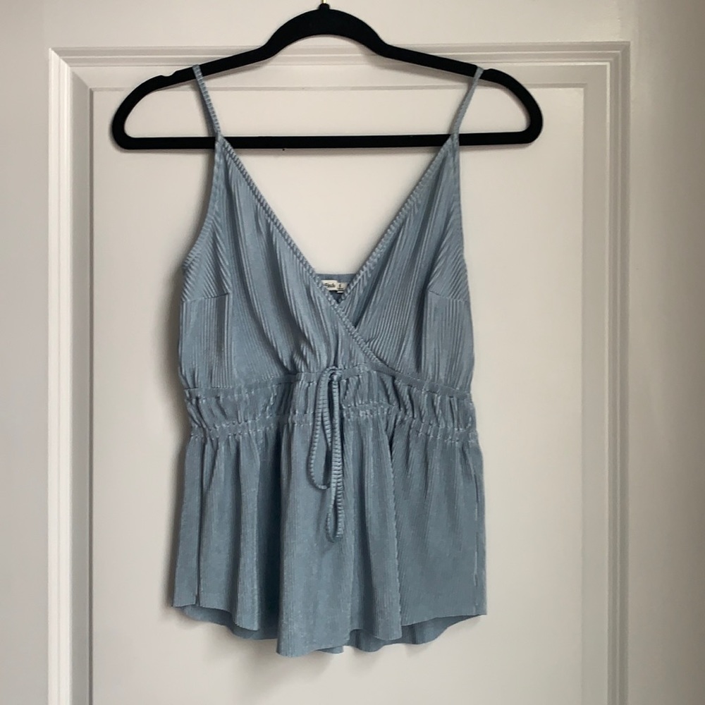 Shiny Blue Tank Top